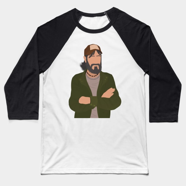 The Walking Dead Game Season 2 Kenny Fan Art Baseball T-Shirt by senaeksi